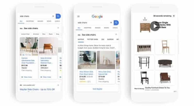 google smart shopping campaigns annotations immersive experience videos display ads