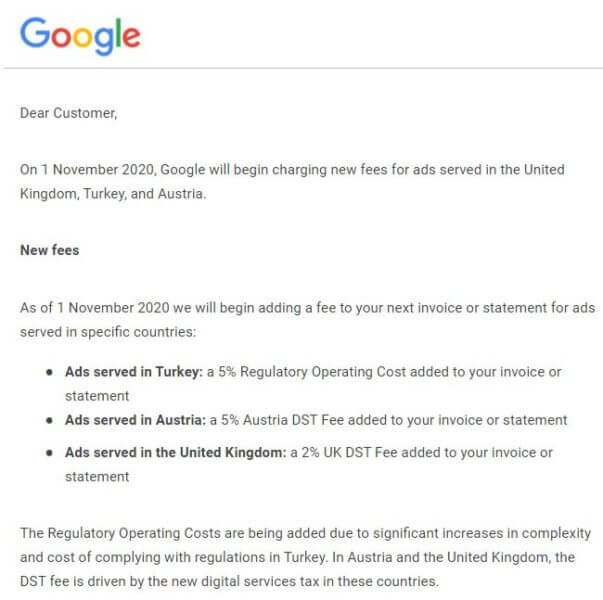 google ads uk turkey austria fees notice 603x600 2