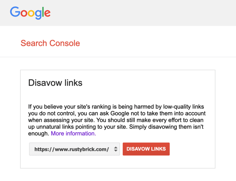old google disavow link tool 781x600 2
