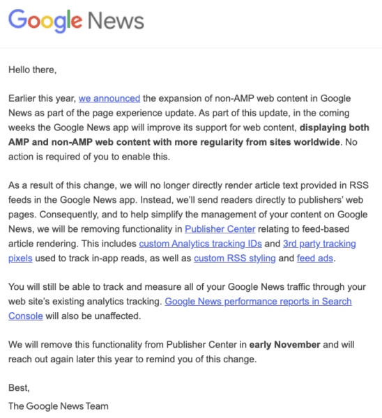 google amp publisher email 548x600 2