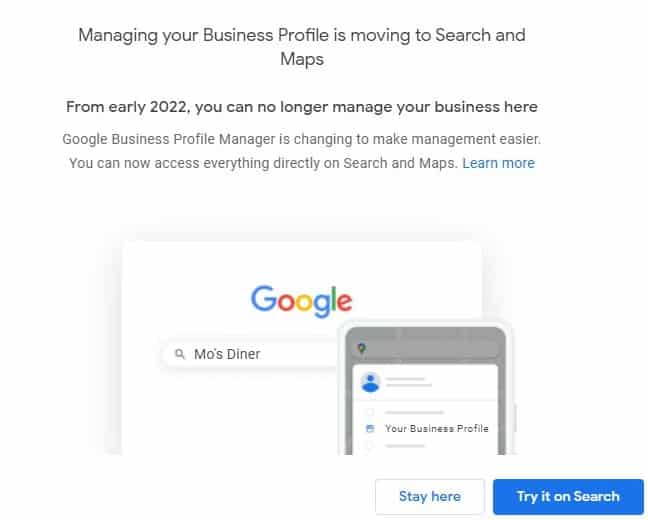 google business profile manager going away 1650979850